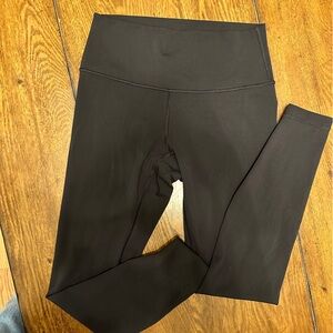 Black Lululemon Wunder Under High Rise Leggings